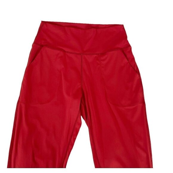 G Gradual Women's Sz S Orange High Waisted Yoga Pants Loose Leggings Joggers - Picture 4 of 8